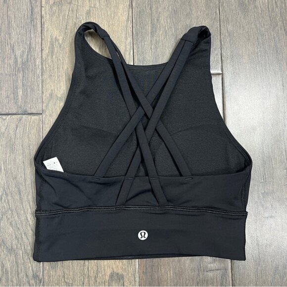 Lululemon Energy High-Neck Longline Bra *Medium Support, B–D Cups Black - Picture 2 of 7